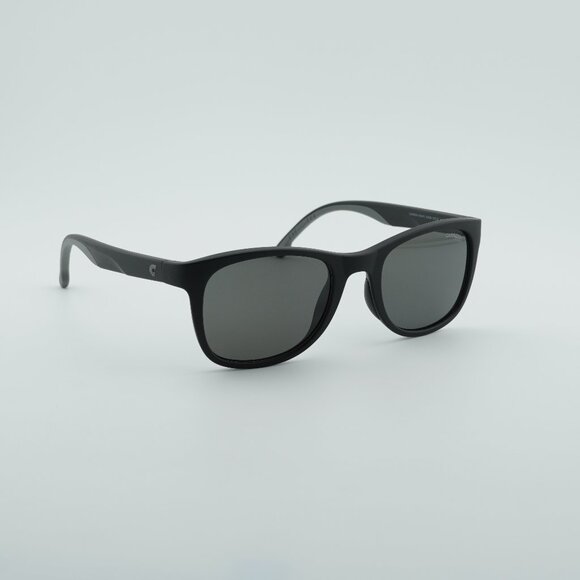 Carrera 8054/S 0003 M9 Sunglasses Black Square Frame Grey Polarized Lenses